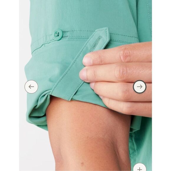 REI Khaki Ladies Hiking Shirt L - Picture 10 of 13